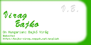 virag bajko business card