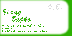 virag bajko business card